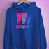 Bisexual Pride Exclamation Points Hoodie - Royal Blue